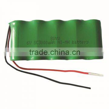 Shenzhen suyu high quality 1300mah 9.6v nimh rechargeable battery pack aa