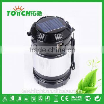 2 in 1 High Power Lantern Light&LED Flashlight Solar Rechargeable Camping Lamp Black Silver Portable Camp Light Outdoor Lighting photo-4