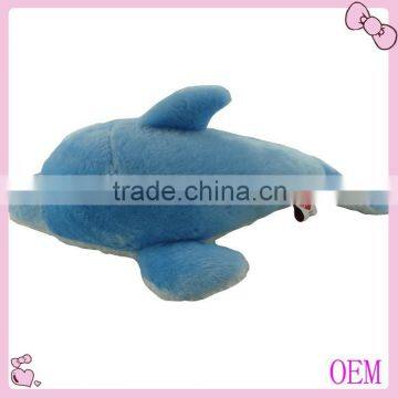 Funny plush bule dolphins baby toys