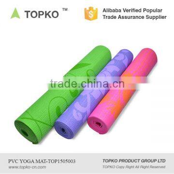 TOPKO 3cm-10cm Anti Slip Custom Printed Eco PVC yoga mat