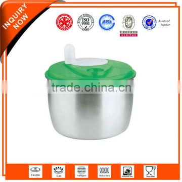 salad bowl for vegetable drying stainless steel