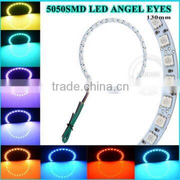 50mm 60mm 80mm 120mm 130mm and other sized DC12V LED COB RGB color changing angel eyes