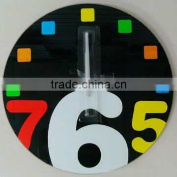 Decorative glass wall clock design, wall mounted clock