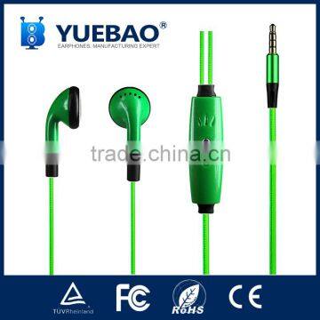 2016 trending products in ear earphone glowing EL/ LED earphones illuminated with flash