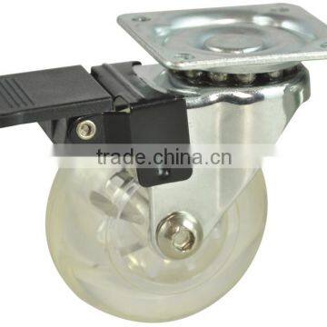 PU / PE Transparent Furniture Caster