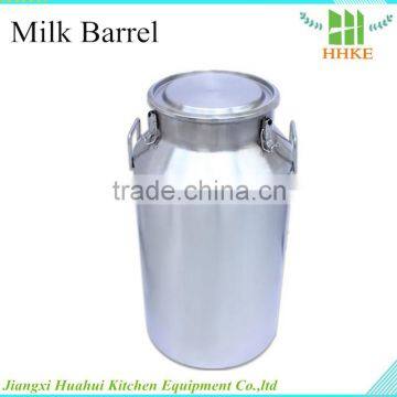 stainless steel food container storing milk