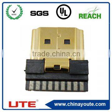 HDMI 19pin A Type Plug solder connector for calble (PCB)