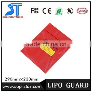 Popular various color lipo battery safe guard bag customized size fireproof explode prevention bag