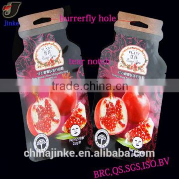 Bottle shape facial mask bag /special shaped facial bag