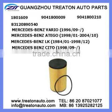 OIL FILTER 1801609 9041800009 9041800210 83120890540 FOR BENZ VARIO 96- ATEGO 98-04 LK 84-98 CITO 98- UNIMOG 96-