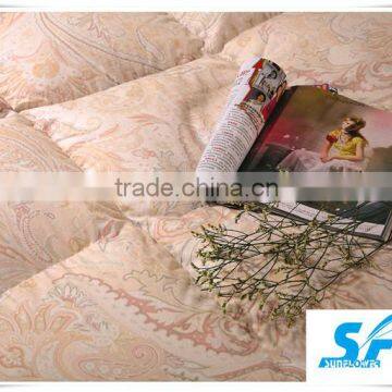 five star hometextile goose down quilt hotel alternative print flower style comforter shell