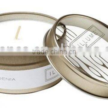 Round candle tin can box