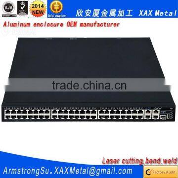XAX14Alu OEM ODM Customized Laser Cut Bend Weld Sheet Aluminum Electric Cabinet Outer photo-2