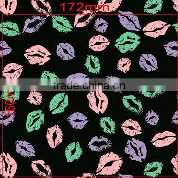 Beautiful Special Design Printing Elastic Lip Mesh Fabric