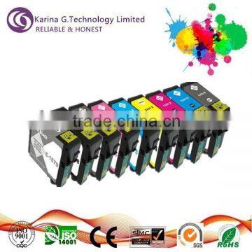 Guaranteed quality ink cartridge T1571 to T1579 for Epson inkjet printers,with Professional testing