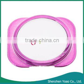 White & Purple Replacement Plastic Custom Home Button for iPhone 5