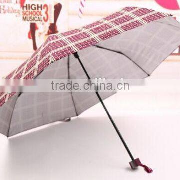 promotional 19*7K silver glue coated 5 foldable umbrella