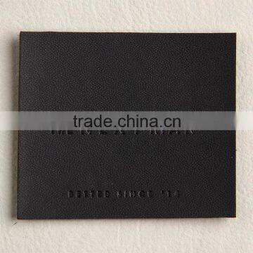Factory With EU BSCI Passed Inspection Report Custom Black Leather Patch of Overall Jeans photo-2