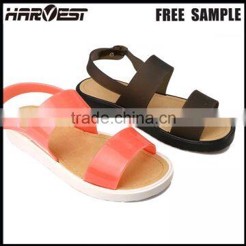 Hot selling lady thick sole flat sandal shoe for woman , thick sole jelly sandal                        
                                                Quality Choice