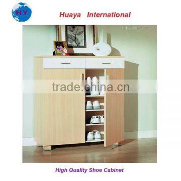 melamine laminated shoe cabinet rack/wooden shoe rack