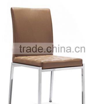 Z656 Wholesale Luxury Colorful Upholstered Metal Modern Dining Chair