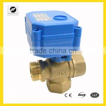 3 way motorizd valve 3.6v 12v 24v 220V for chilled water, garden