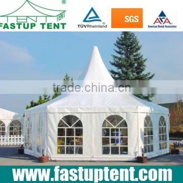 Hexagonal Aluminum Frame Pop Up Tent Canopy Pagoda Tent