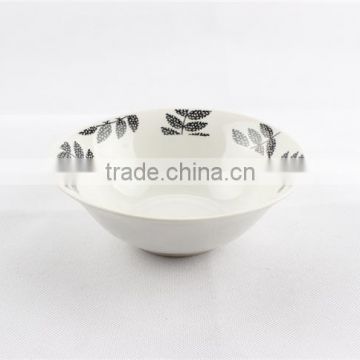 Normal white ceramic dinnerware cheap porcelain salad bowl