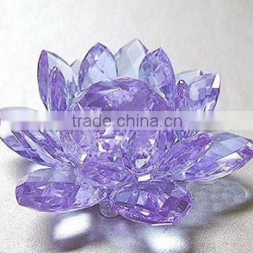high quality purple crystal wholesale wedding favor crystal flower design