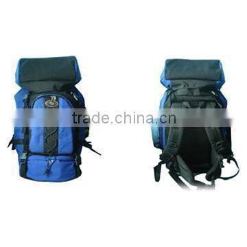 Fashion Black And Blue Sport Backpack For Hiking