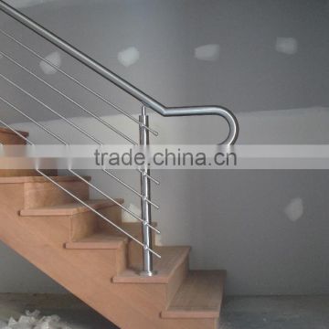 Horizontal Bar balustrade fully welded on staircase