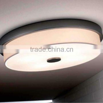 modern bronze decorative ceiling lamp with fabric shade