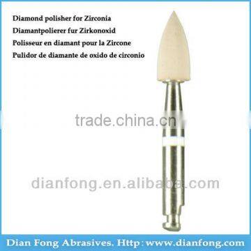 Sr101UF RA Shank Bullet Shaped Silicone Rubber Impregnated With DIAMOND Heatless Dental Diamond Polisher For Metal