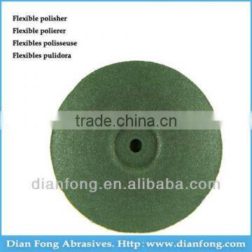 A103F Wheel Shaped Light Green Flex Rubber Polishers Grinding Equipment