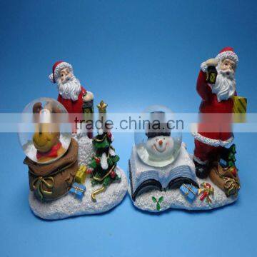 Water Ball Resin Arts, Santa Claus Sending Gifts