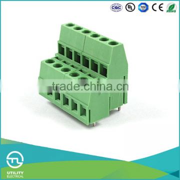 UTL Top Selling Products 2016 European 5mm 5.08mm PCB Screw Low Voltage Terminal Block 300V 15A