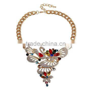 Hot sale rhinestones necklace,hot new products for 2015 products costume jewelry unique jewelry