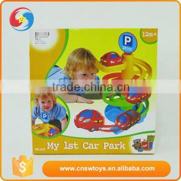 Professional custom all kinds children plastic car parking garage toy