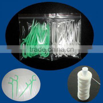 Plastic toothpick flosser with FDA certificate