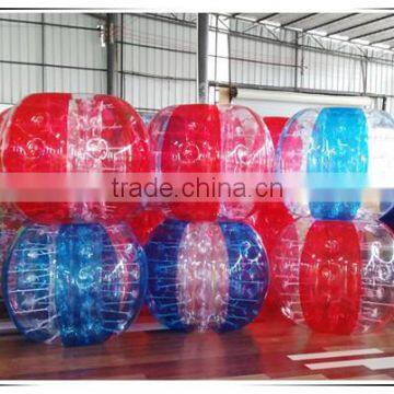 Exciting body game 0.8mm TPU/PVC soccer bubble, bubble football, bumper ball