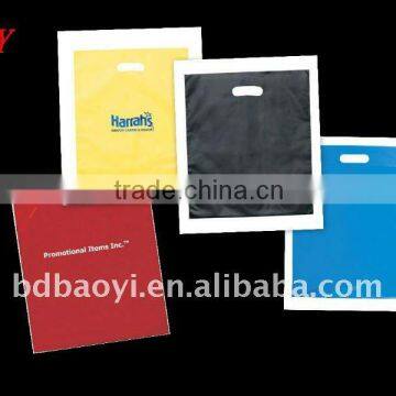 hot sale die cut plastic shopping bag