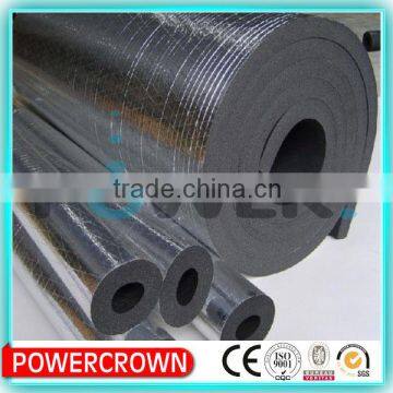 high quality low density sponge rubber pipe with aluminum foilmade in china