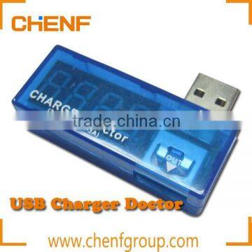 Newest Cheaper Portable LCD Small Voltage tester/current tester usb charger doctor