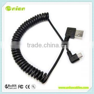 USB right angle Mini (5-pin) male to USB 2.0 A right angle male Cable