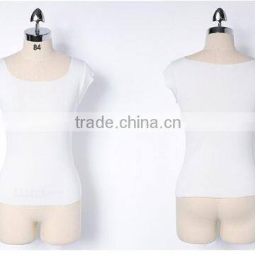 Fashion Korea Boat Neck Women Ladies Knitted Slim T Shirt Sleeveless Blouse Ladies Casual Tops Latest Design photo-5