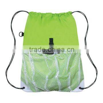 Sports Pack With Outside Mesh Pocket-Lime Green