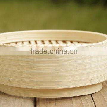Eco-friendly Round Bamboo Restaurant Food Steamer photo-5
