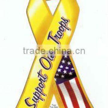 Support Our Troops Ribbon Auto Magnet