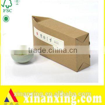 180g Brown Paper Bag with Sticker No Handle