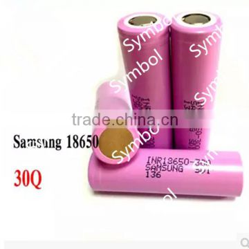 Flat top samsung inr-18650-30q 3000mah 18650 samsung battery